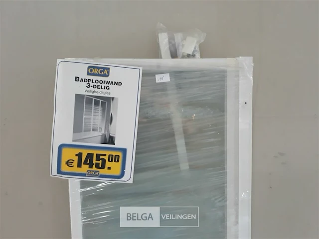 1x badplooiwand glas 3-delig - afbeelding 3 van  3