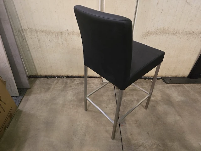 1x barstoel bavo zwart pu zh65cm - afbeelding 2 van  2