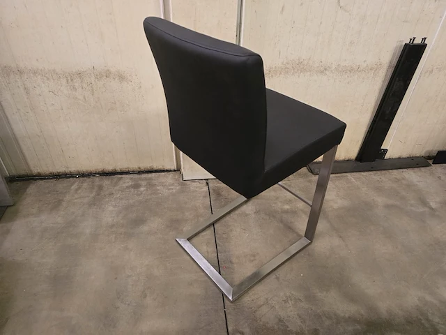 1x barstoel bavo zwart pu zh65cm - afbeelding 2 van  2