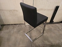 1x barstoel bavo zwart pu zh65cm - afbeelding 2 van  2