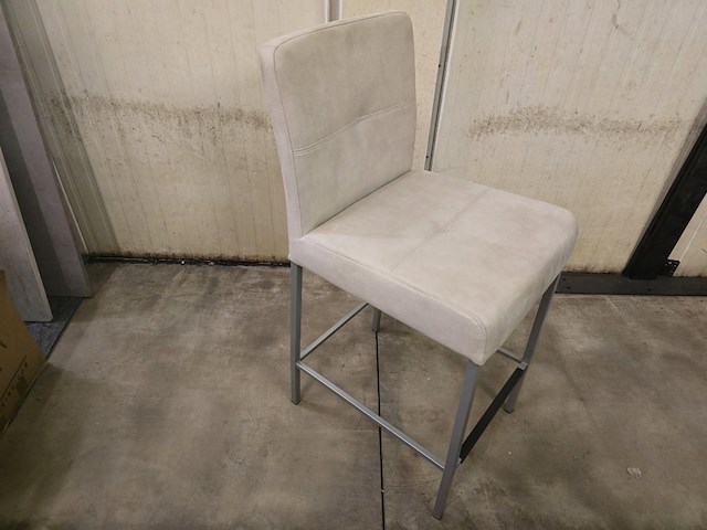1x barstoel beige stof zh65cm - afbeelding 1 van  2