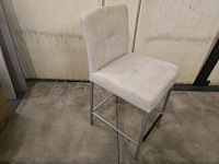 1x barstoel beige stof zh65cm - afbeelding 1 van  2
