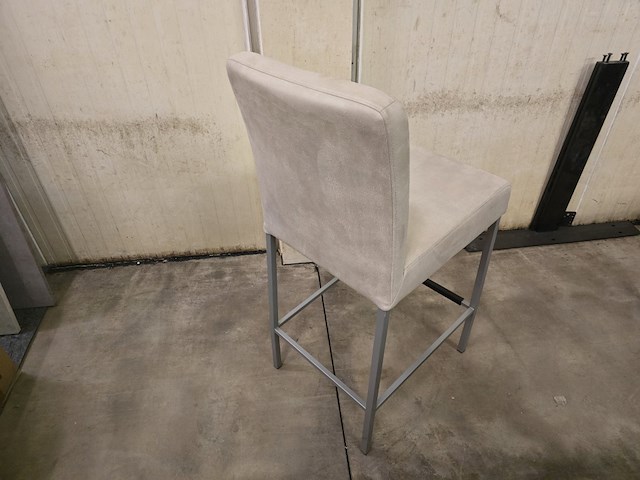 1x barstoel beige stof zh65cm - afbeelding 2 van  2