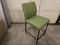 1x barstoel curved groen pu zh65cm - afbeelding 1 van  2