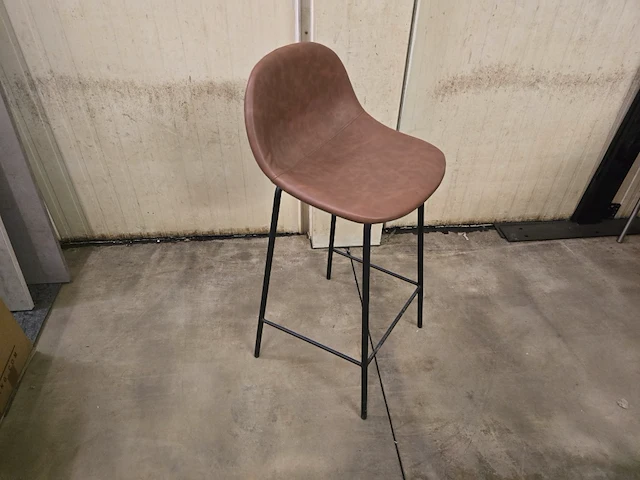 1x barstoel detroit bruin pu zh65cm - afbeelding 1 van  2