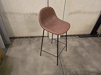 1x barstoel detroit bruin pu zh65cm - afbeelding 1 van  2