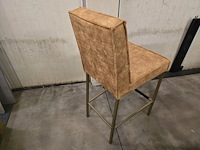 1x barstoel goud stof zh65cm - afbeelding 2 van  2
