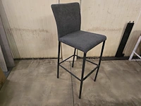1x barstoel grijs stof zh75cm - afbeelding 1 van  2