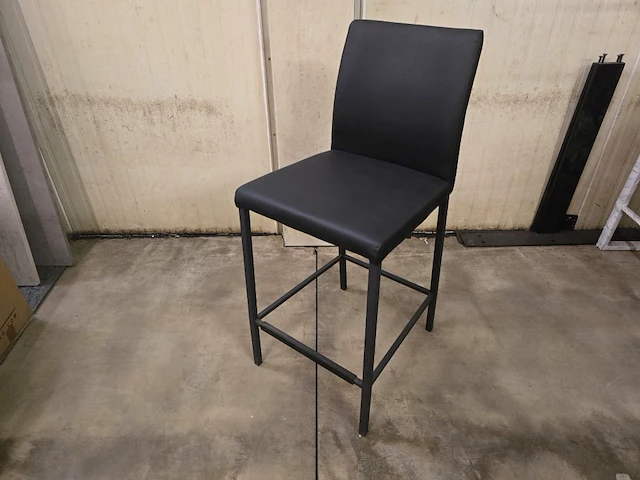 1x barstoel rudi zwart pu zh65cm - afbeelding 1 van  2