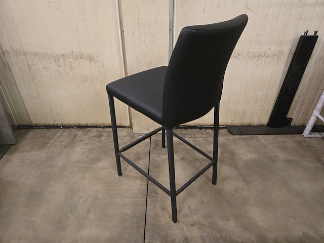 1x barstoel rudi zwart pu zh65cm - afbeelding 2 van  2