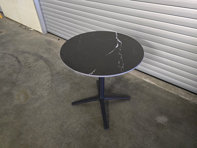 1x bistro keramiek nero zwart rond 68cm - afbeelding 5 van  6