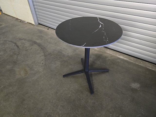 1x bistro keramiek nero zwart rond 68cm - afbeelding 1 van  6