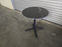 1x bistro keramiek nero zwart rond 68cm