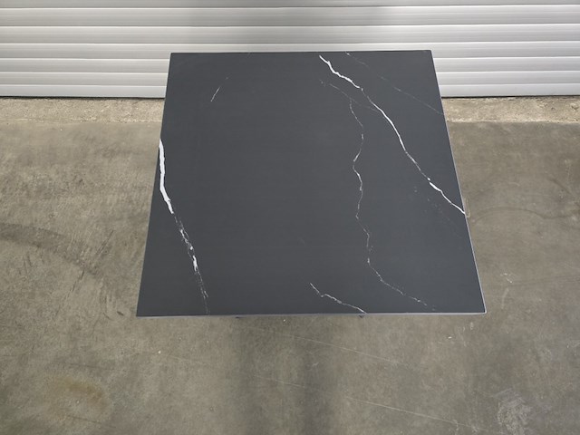 1x bistro keramiek nero zwart vierkant 70cm - afbeelding 2 van  7