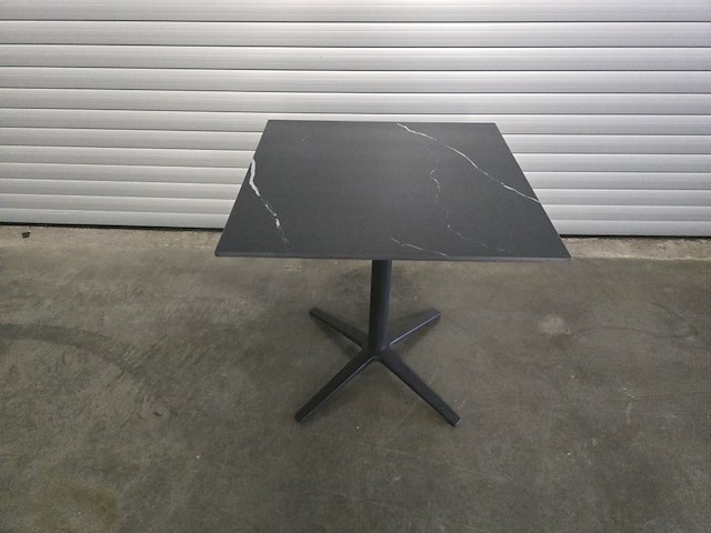 1x bistro keramiek nero zwart vierkant 70cm - afbeelding 6 van  7