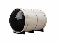1x buitensauna barrel met raam - afbeelding 1 van  7