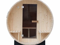 1x buitensauna barrel - afbeelding 3 van  7