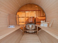 1x buitensauna barrel - afbeelding 6 van  7