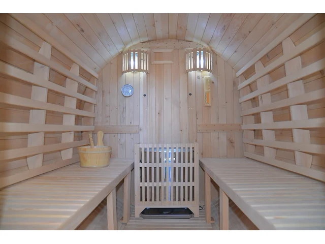 1x buitensauna barrel - afbeelding 4 van  8