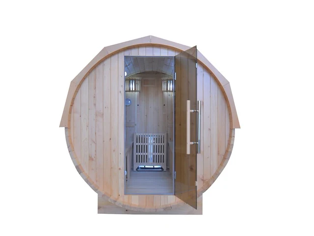 1x buitensauna barrel - afbeelding 7 van  8