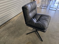 1x bureaustoel ultrasoft zwart premium lederlook - afbeelding 4 van  7