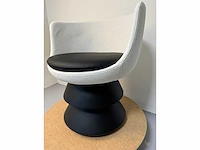 1x design chair zwart wit - afbeelding 2 van  5