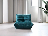 1x design fauteuil blauwgroen l - afbeelding 1 van  4