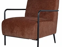 1x design fauteuil caramel
