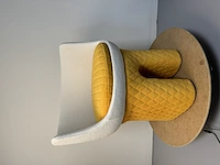 1x design fauteuil geel - afbeelding 1 van  8