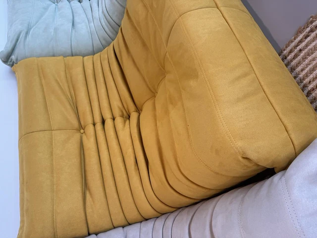 1x design fauteuil geel - afbeelding 2 van  6