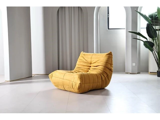 1x design fauteuil geel - afbeelding 4 van  6