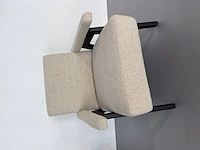 1x design fauteuil straw beige boucle