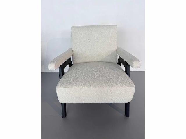 1x design fauteuil wit boucle - afbeelding 1 van  3