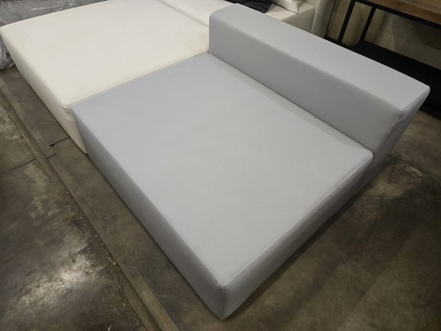 1x design lounge back cubik silver outdoor - afbeelding 1 van  2