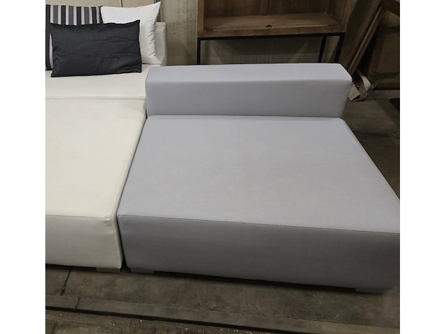 1x design lounge back cubik silver outdoor - afbeelding 2 van  2