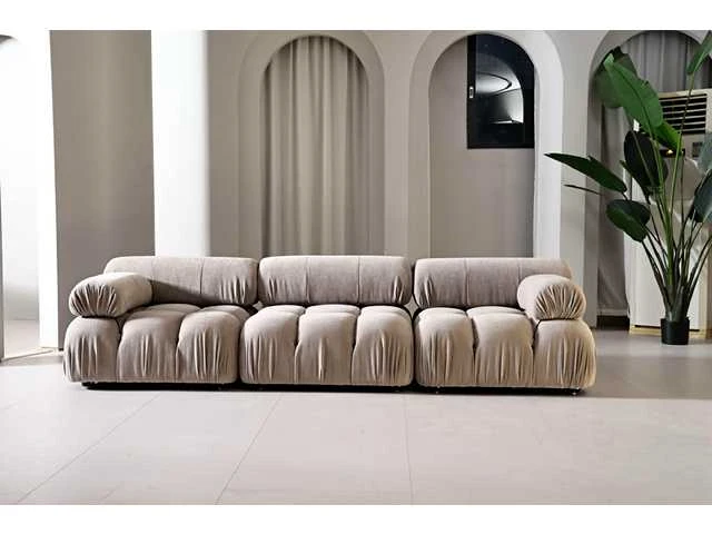 1x design zetel taupe - afbeelding 1 van  8