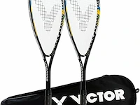 1x dunlop hyper tour ti squasracket met beschermhoes en squashballen - afbeelding 1 van  1