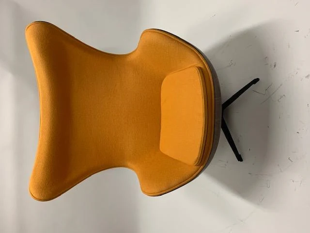 1x egg chair geel fineer - afbeelding 1 van  4