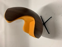 1x egg chair geel fineer - afbeelding 4 van  4