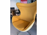 1x egg chair geel natuur eik showroommodel - afbeelding 5 van  8