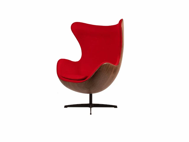 1x egg chair rood - afbeelding 1 van  3