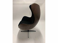 1x egg chair zwart - afbeelding 3 van  4
