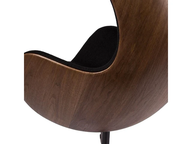 1x egg chair zwart - afbeelding 4 van  5