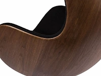 1x egg chair zwart - afbeelding 4 van  5