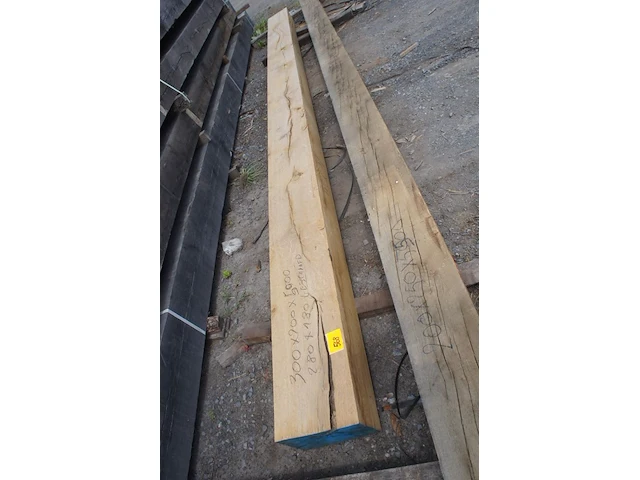 1x eiken balk geschaafd 280x180 - afbeelding 1 van  5