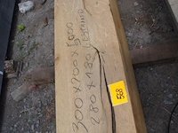 1x eiken balk geschaafd 280x180 - afbeelding 2 van  5