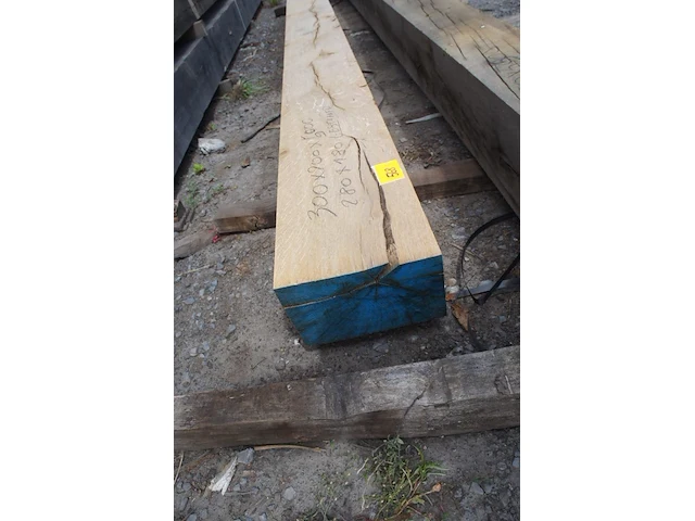 1x eiken balk geschaafd 280x180 - afbeelding 3 van  5
