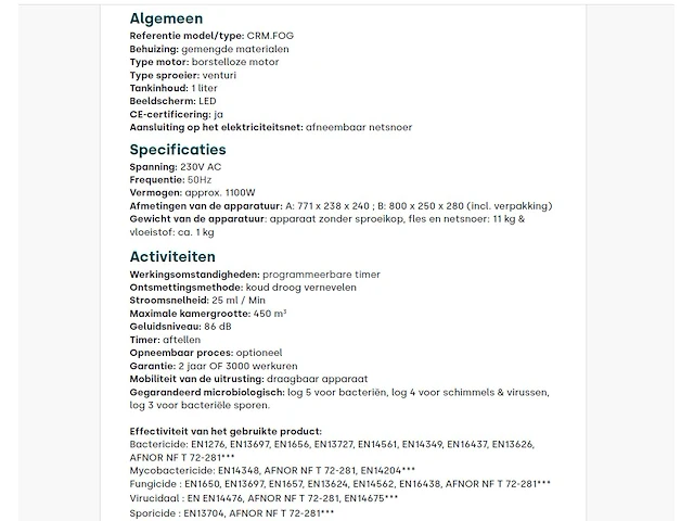 1x grijze crm fog met pir - afbeelding 15 van  26