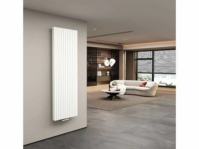 1x h1800xb500 dubbele design radiator vero mat wit - afbeelding 2 van  2