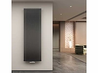 1x h1800xb500 dubbele design radiator vero mat zwart - afbeelding 1 van  2